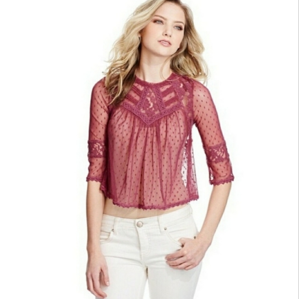 Free People Romance Lace Top